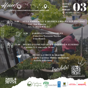 Lee más sobre el artículo 1° Recorrido: Viernes 3 Junio – Aula ambiental & Huerta urbana San Eusebio  #HuertoCircuitos ¡Inscríbete!